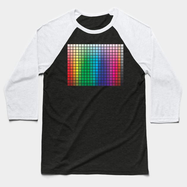 Colorful Tiles Baseball T-Shirt by Shalini Kaushal